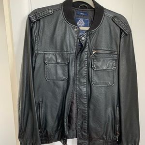 Leather Bomber Jacket